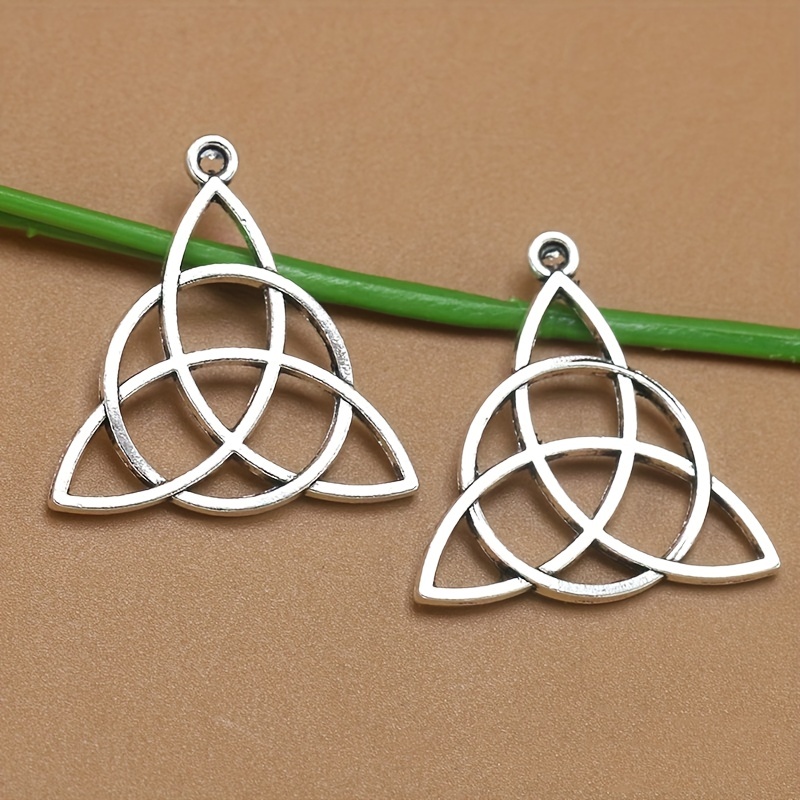 10pcs Antique Triangle Circle Alloy Pendant DIY Accessories